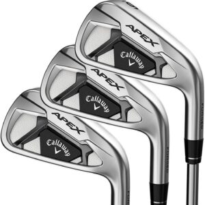 Callaway Apex 21 Iron Set (Set of 7 Clubs: 4-PW, Right-Handed, Graphite, Regular), Black