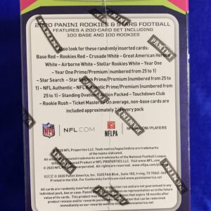 Panini Factory-Sealed 2020 Rookies and Stars NFL Blaster Box - 7 Packs