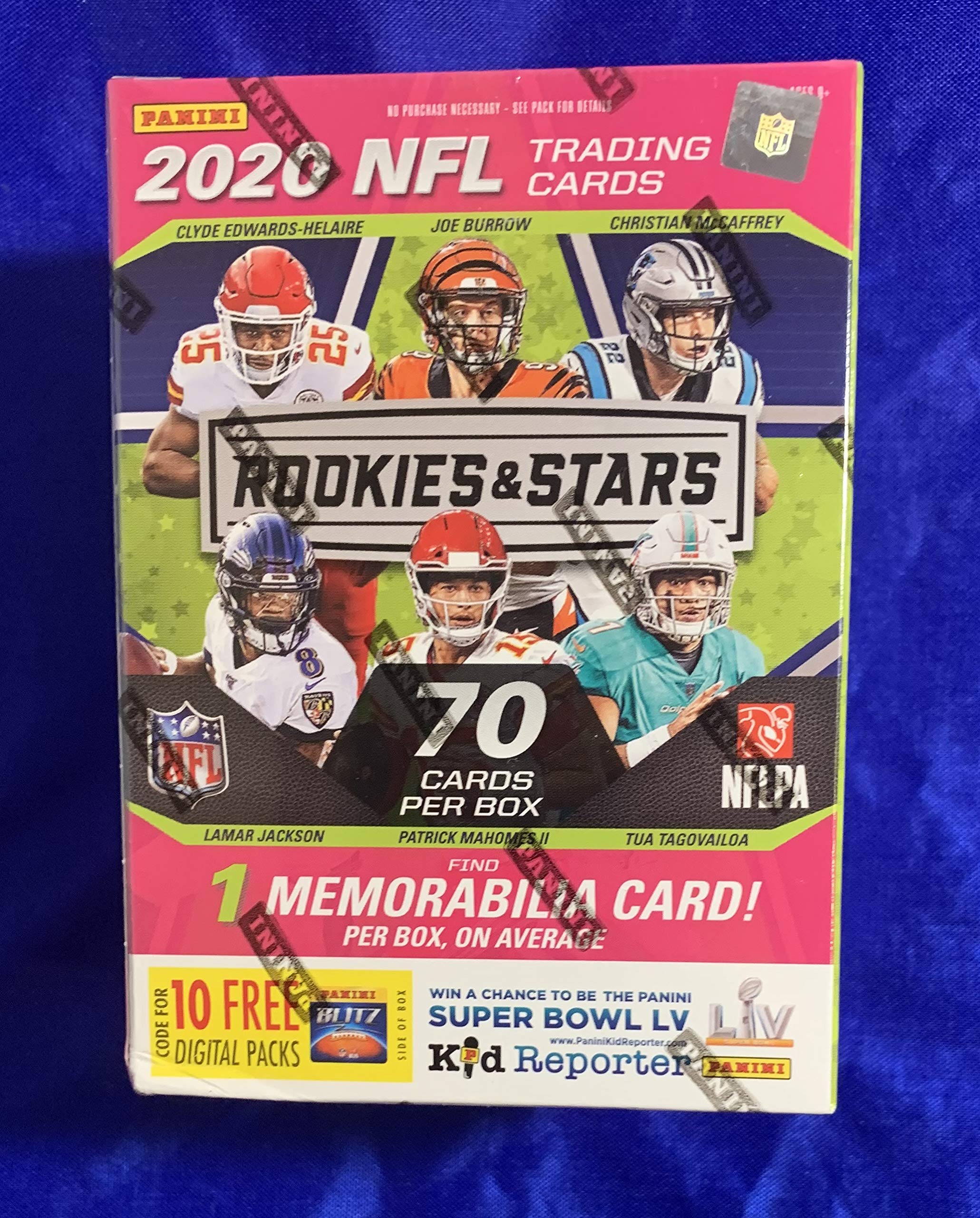 Panini Factory-Sealed 2020 Rookies and Stars NFL Blaster Box - 7 Packs