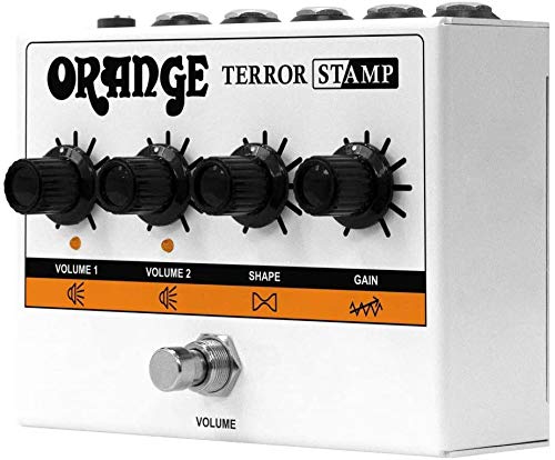 Orange Terror Stamp Guitar Amplifier Pedal Bundle with Instrument Cable, Fender Picks, and Austin Bazaar Polishing Cloth