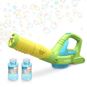 eaglestone bubble leaf blower for toddlers, kids bubble blower machine w/ refill solution, bubble mower bubble toys, outside outdoor play toys for age 3-5 age boys girls, summer toy, party favors