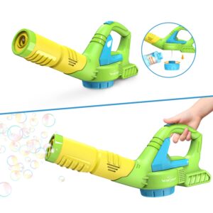 EagleStone Bubble Leaf Blower for Toddlers, Kids Bubble Blower Machine W/ Refill Solution, Bubble Mower Bubble Toys, Outside Outdoor Play Toys for Age 3-5 Age Boys Girls, Summer Toy, Party Favors