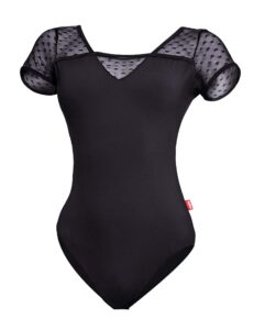 daydance lace black women ballet leotards for dance, gymanstics, aerial yoga, swim