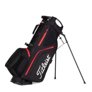 titleist - hybrid 5 golf bag - black/black/red, 4.6 lbs