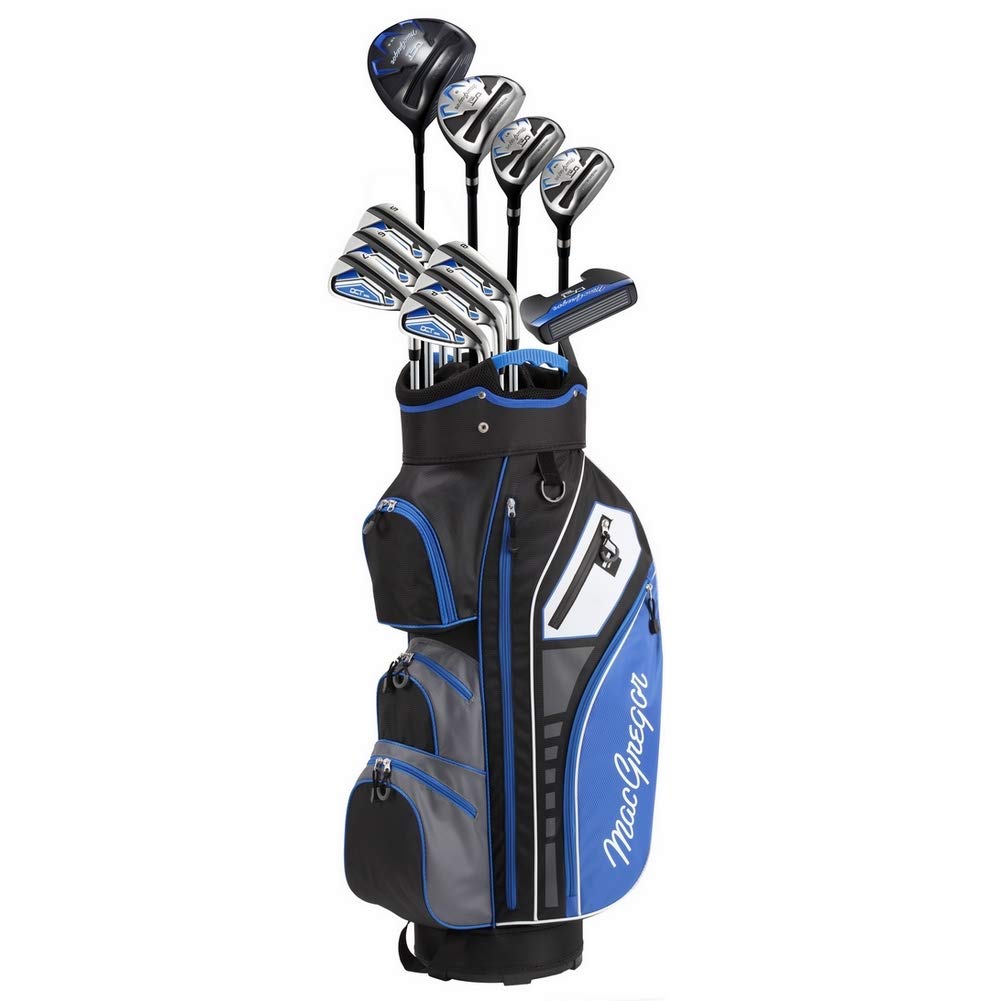 MacGregor Golf DCT3000 Premium Mens Golf Clubs Set, All Graphite, Left Hand, Cart Bag