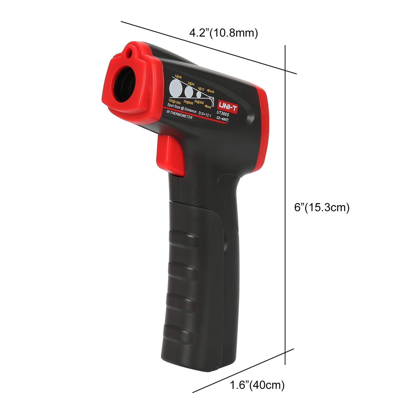 UNI-T UT300S Infrared Thermometer IR Non Contact Digital Laser Temperature Gun -25.6~752°F/-32~400°C for HVAC Home Repair & Maintenance, NOT for Human