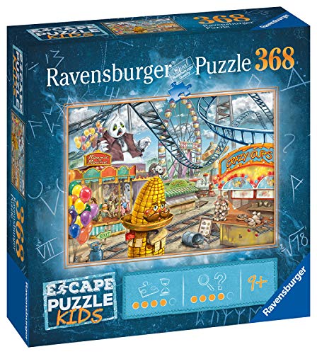 Ravensburger Escape Kids Puzzle - Amusement Park Plight 368 Piece Jigsaw Puzzle for Kids - 12936 - an Escape Room Experience in Puzzle Form