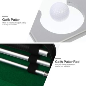 BESPORTBLE 1 Set Golf Folding Pole Three-Joint Golfs Putter Zinc Alloy Golfs Putter Zinc Alloy Golfs Push Rod Training Golfs Putter Golfs Clubs Golfs Folding Putter Golfs Foldable Putter