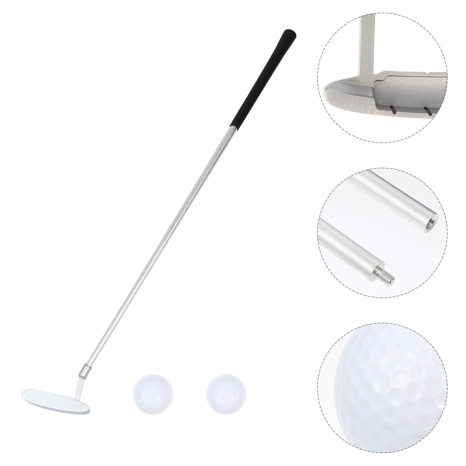 BESPORTBLE 1 Set Golf Folding Pole Three-Joint Golfs Putter Zinc Alloy Golfs Putter Zinc Alloy Golfs Push Rod Training Golfs Putter Golfs Clubs Golfs Folding Putter Golfs Foldable Putter