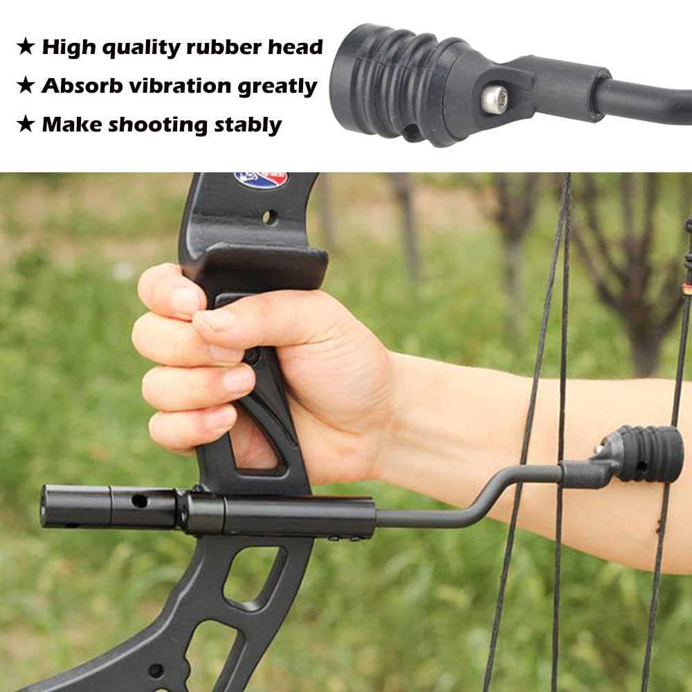 ZSHJGJR String Stop Bracket Decelerator Rod String Vibration Balance Bowstring Stop Suppressor Bracket Mount Stabilizer for Compound Bow