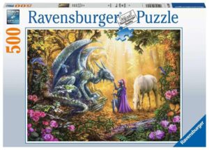 ravensburger dragon whisperer 500 piece jigsaw puzzle for adults | unique and intricate design | premium quality material | engaging and relaxing puzzle game | ideal gift for puzzle enthusiasts