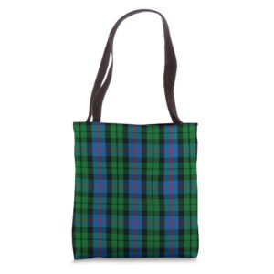 morrison tartan scottish plaid tote bag