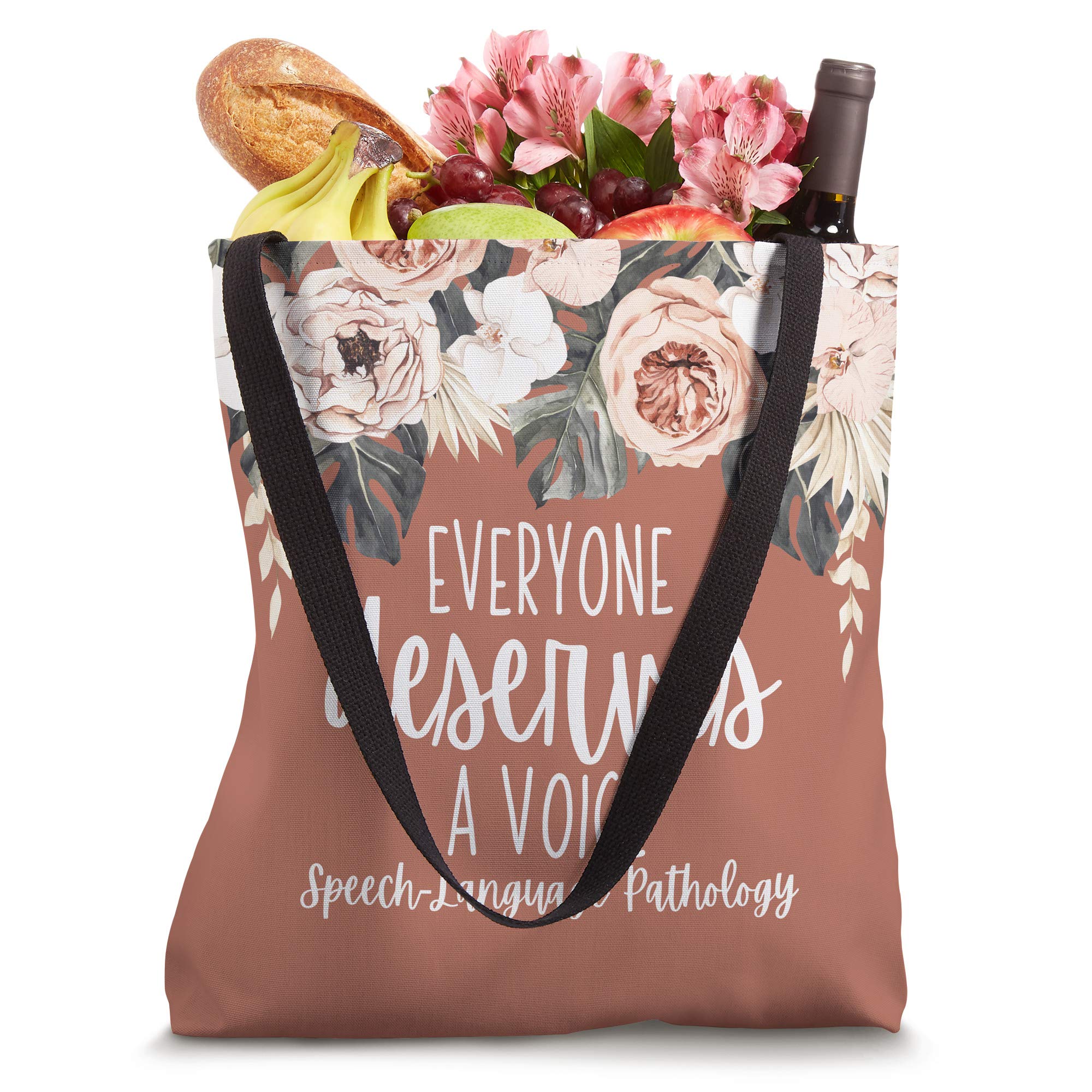 SLP Gifts Speech Therapy Everyone Deserves A Voice Tote Bag