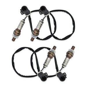 o2 oxygen sensor 15717 downstream upstream compatible with 1990-2014 ford f150 f250 f350 ranger escape explorer lincoln mazda mercury replaces 15716 15718 set of 4