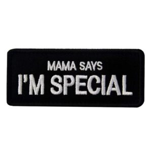 Mama Says I'm Special Tactical Patch Morale Military Patch Dog Patch (Black