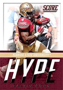 dalvin cook football card (florida state seminoles) 2017 score hype rookie #1