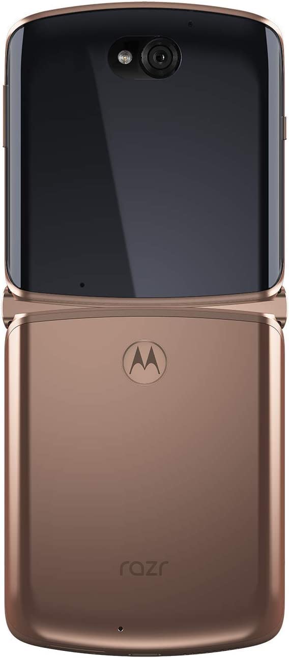 Moto Razr 5G 2020 (256GB, 8GB) 6.2" Flip P-OLED, Snapdragon 765 5G, 2800mAh Battery, 48MP Camera (Fully Unlocked for AT&T, T-Mobile, Verizon, Global) XT2071-2 Gold (Renewed)