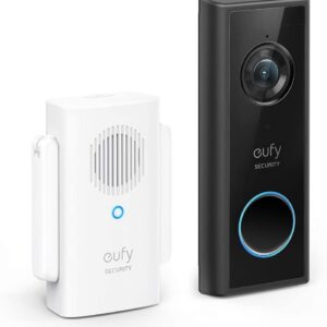 eufy Security, Wi-Fi Video Doorbell Kit, 1080p-Grade Resolution, 120-day Battery, No Monthly Fees, Human Detection, 2-Way Audio, Free Wireless Chime (Requires Micro-SD Card) (Renewed)