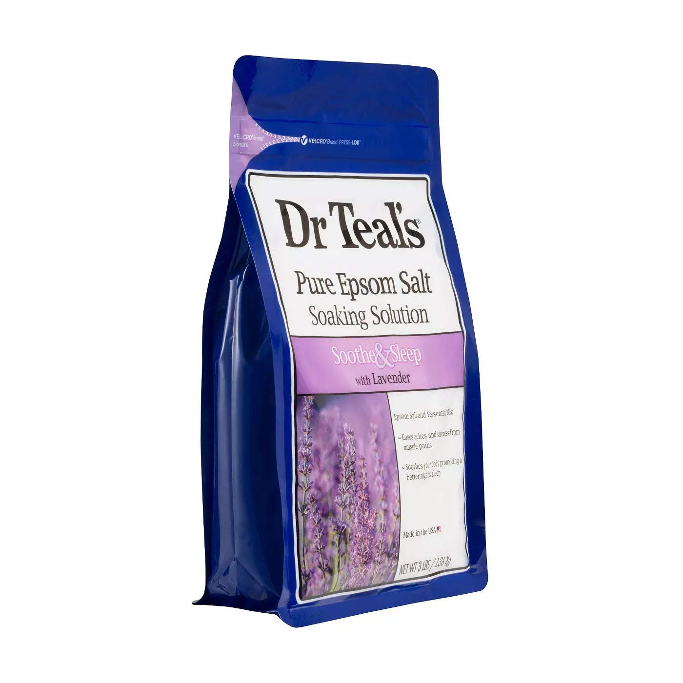 Dr. Teal's Epsom Salt Bath Variety Gift Set (2 Pack, 3lbs Ea.) - Soothe & Sleep with Lavender, Soften & Nourish with Milk & Honey - Essential Oils Moisturize Skin & Ease Aches & Pains