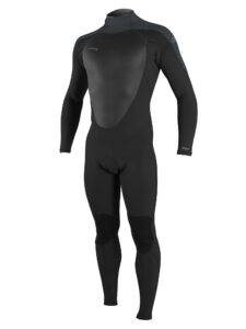 o'neill epic 3/2 mm back zip full wetsuit black/gunmetal/black ls (5'7.5"-5'9.5", 160-180 lbs)