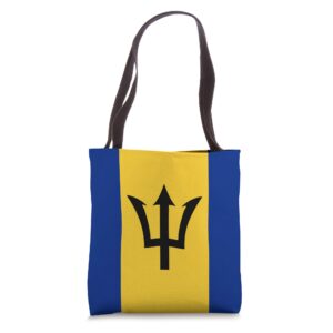 Barbados Flag Colours Bajan Caribbean Carnival Tote Bag