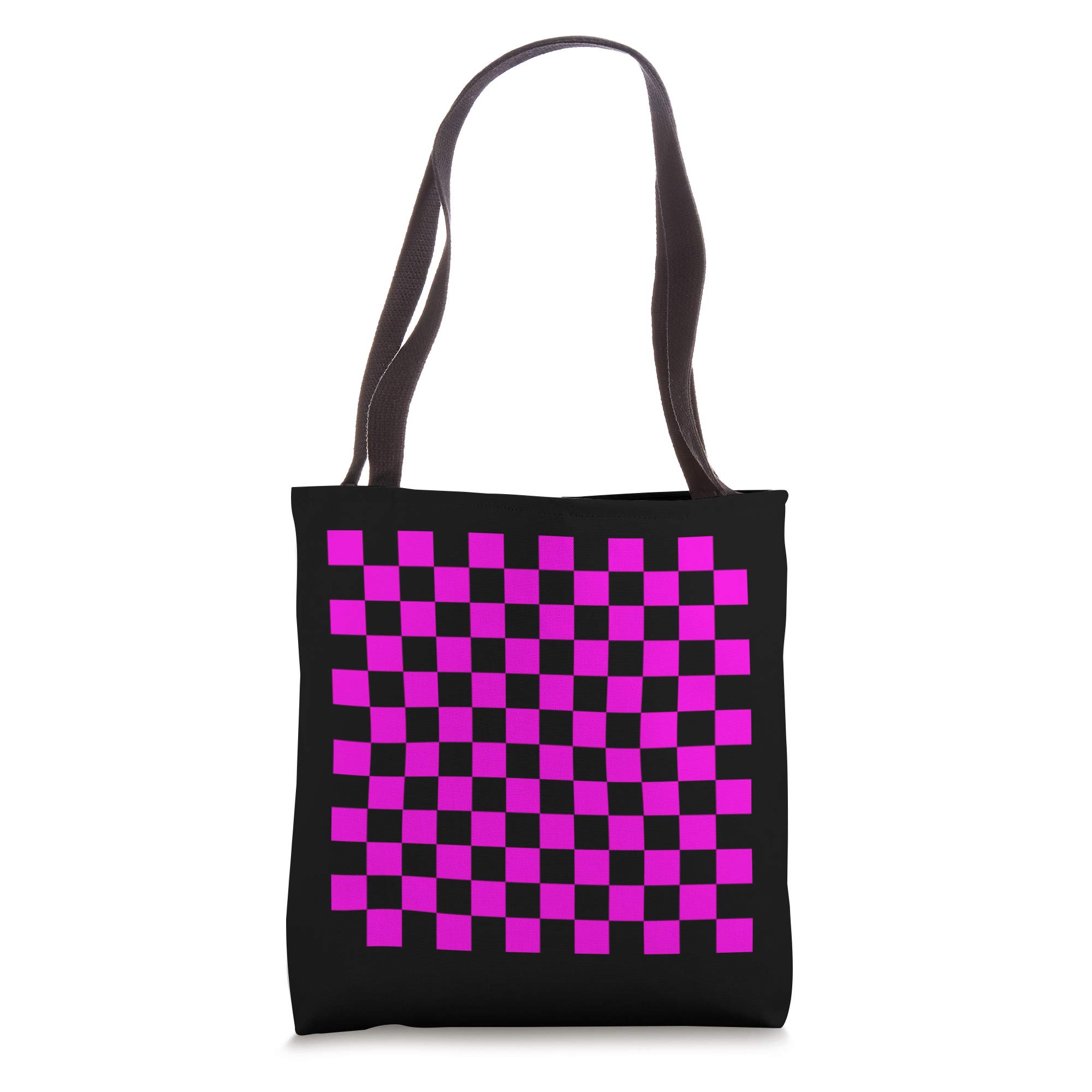 Gamers Gmod Black & Pink Checkered Tote Bag