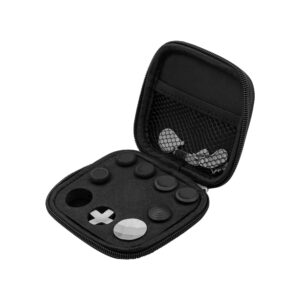 Mcbazel 13 in 1 Metal 6 Swap Thumbsticks Joysticks, 4 Trigger Paddles, 2 D-pads with Adjustment Tool and Carry Case for Xbox One Elite Series 2 Controller - Silver