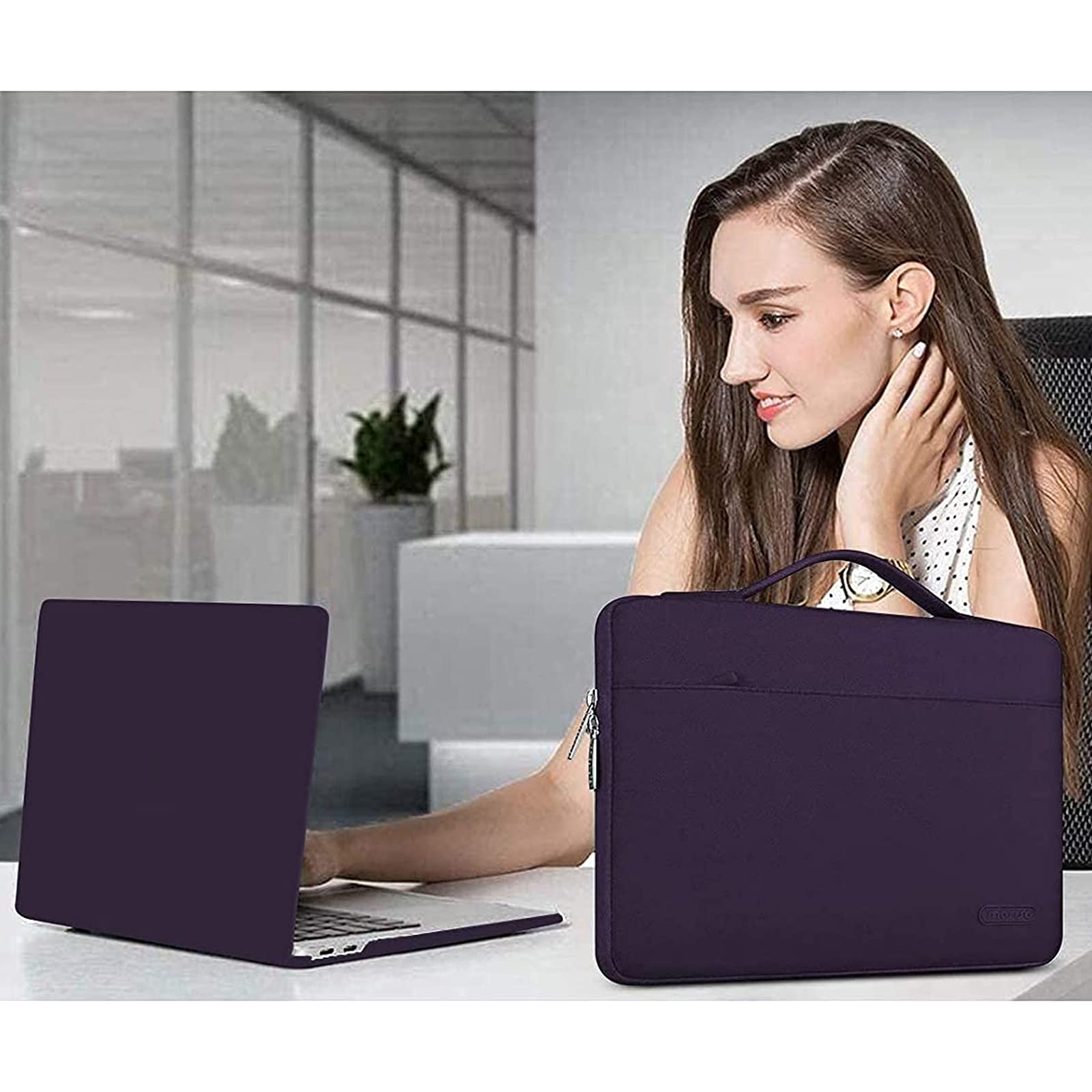 MOSISO Compatible with MacBook Pro 13 inch Case M2 2024, 2023, 2022-2016 A2338 M1 A2251 A2289 A2159 A1989 A1708 A1706, Plastic Hard Case&Bag&Keyboard Skin&Webcam Cover&Screen Protector,Lavender Purple