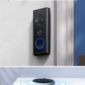 eufy Security, Wi-Fi Video Doorbell Kit, 1080p-Grade Resolution, 120-day Battery, No Monthly Fees, Human Detection, 2-Way Audio, Free Wireless Chime (Requires Micro-SD Card) (Renewed)