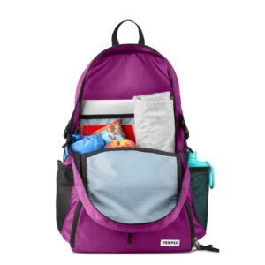 Traveling Backpack- Foldable Collapsible Lightweight Backpack for Travel (Leila Purple) 35 liters