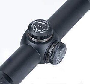 Viiko Long Eye Relief Scope 1-5x24 LPVO Half Mildot Reticle 7.6’ Eye Relief Fits Mosin 1891/30 M39 M44 Huge Eye Box