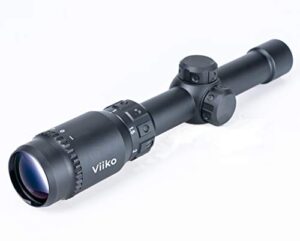 viiko long eye relief scope 1-5x24 lpvo half mildot reticle 7.6’ eye relief fits mosin 1891/30 m39 m44 huge eye box