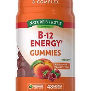 Nature's Truth Vitamin B Complex Gummies | 48 Count | with B-Vitamins, L-Carnitine & Ashwagandha | Vegan, Non-GMO & Gluten Free Supplement