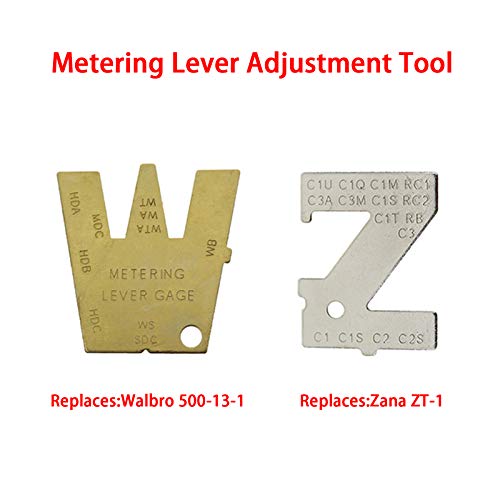 MOTOALL 12 PCS Carburetor Adjustment Tool Carb Adjusting Kit with ZT-1 500-13 Metering Lever Tool for 2-Cycle Small Engine Replace for Poulan Husqvarna STIHL Echo Trimmer Weedeater Chainsaw