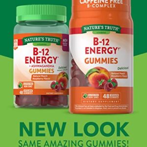 Nature's Truth Vitamin B Complex Gummies | 48 Count | with B-Vitamins, L-Carnitine & Ashwagandha | Vegan, Non-GMO & Gluten Free Supplement