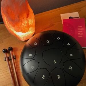 Cadushki Stainless Steel Tongue Drum Set: Handpan Drum for Adults and Kids, Hapi Pan Drum Instrument for Meditation, Yoga, Relaxation, Healing, and An Unique Gift. Increase mindfulness. Deep Sound