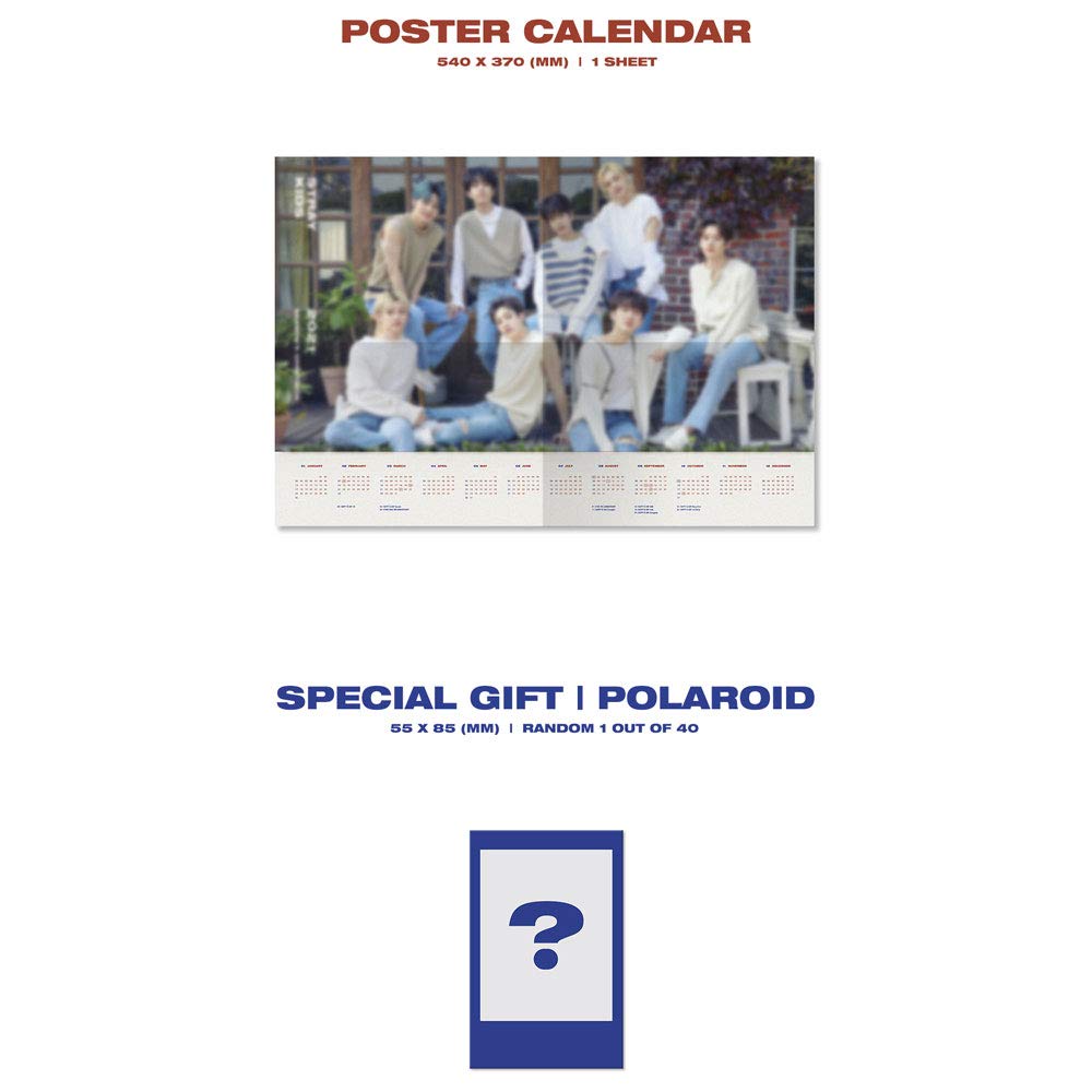 Stray Kids 2021 Seasons Greetings (Incl. Package, Calendar, Diary, Post Card Book, Photocard Set, Roll Sticker, Book Mark Set, Ball Pen, Poster Calendar, Random Instant Photocard)