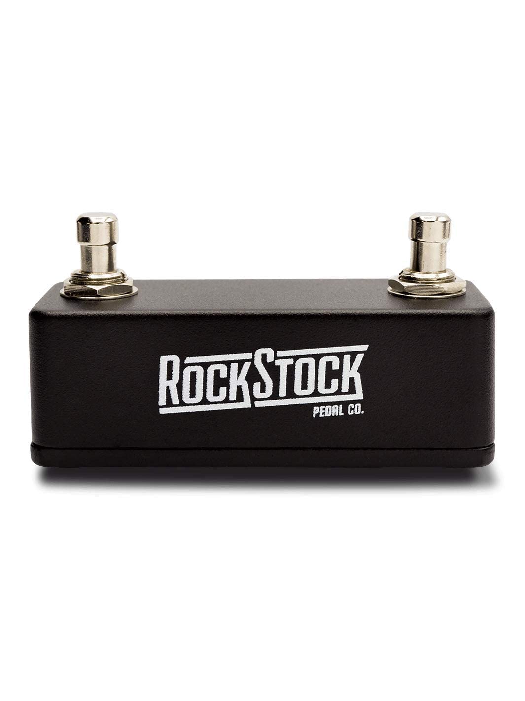 Rock Stock Dual Foot Switch Pedal - Versatile TRS Auxiliary Guitar Pedal - Expand Your Multi Effects Processor - Hand Wired and Built for the Road (Matte Black)