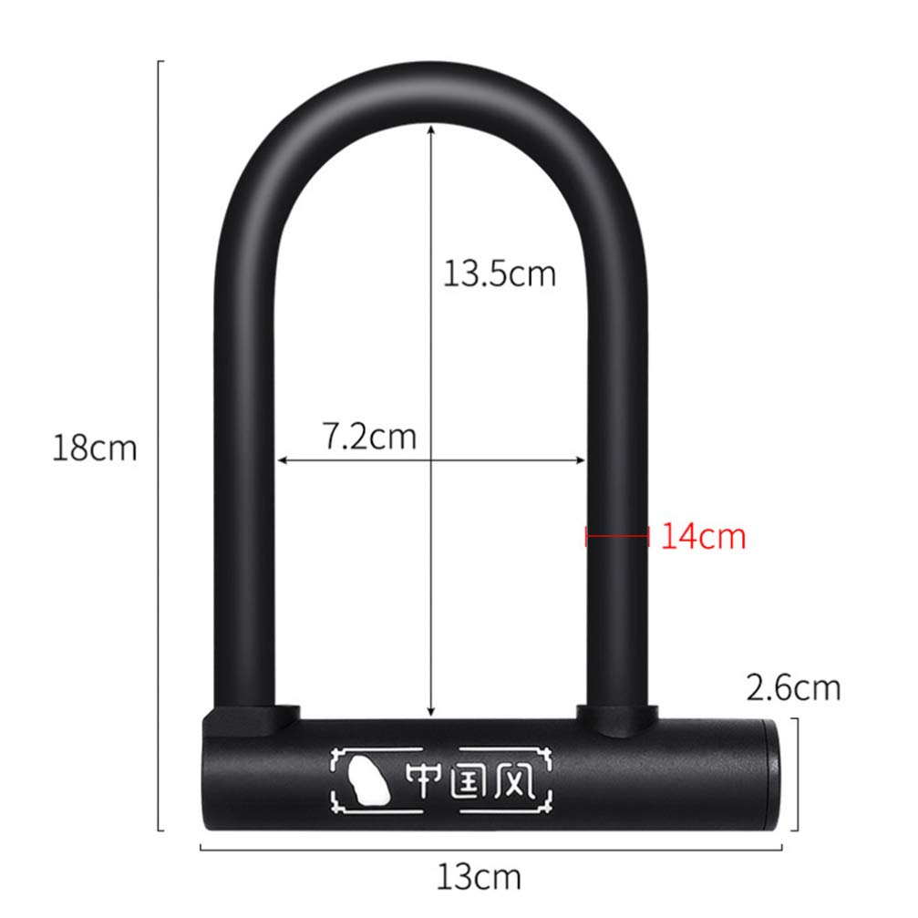 U-lock Bike Lock Shackle Bike u Lock Bike u Shackle U Lock for Bike Road Bike Lock Bike Key Lock Mountain Bike Lock Bike Secure Lock