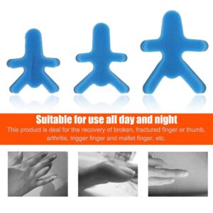 1 PC Toad Finger Splint Aluminium Sponge Finger Knuckle Immobilizer Adajuatable Finger Guards for Pain Relief Sport Injuries (M)