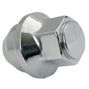 Eisen 12x1.5 One-Piece Chrome OEM Style Lug Nuts Compatible for Stock Steel Wheels/w Hubcaps Ford Focus Fusion Escape