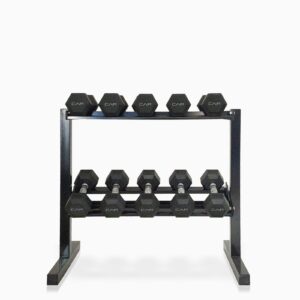 CAP Barbell RK-24D-2J 24” Dumbbell Storage Rack, Black