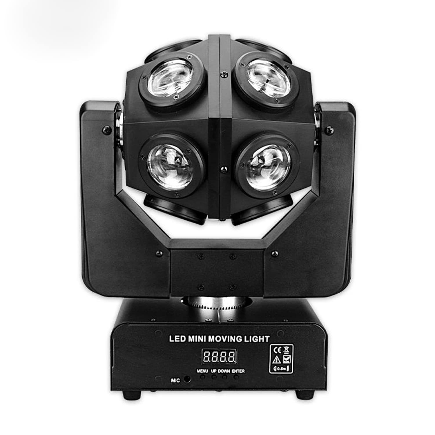 JUNMAN 12x12W RGBW 4 in 1 Football Led Beam Moving Head DJ Disco Stage Wash Light DMX512 13/15 Channels Effect Lighting