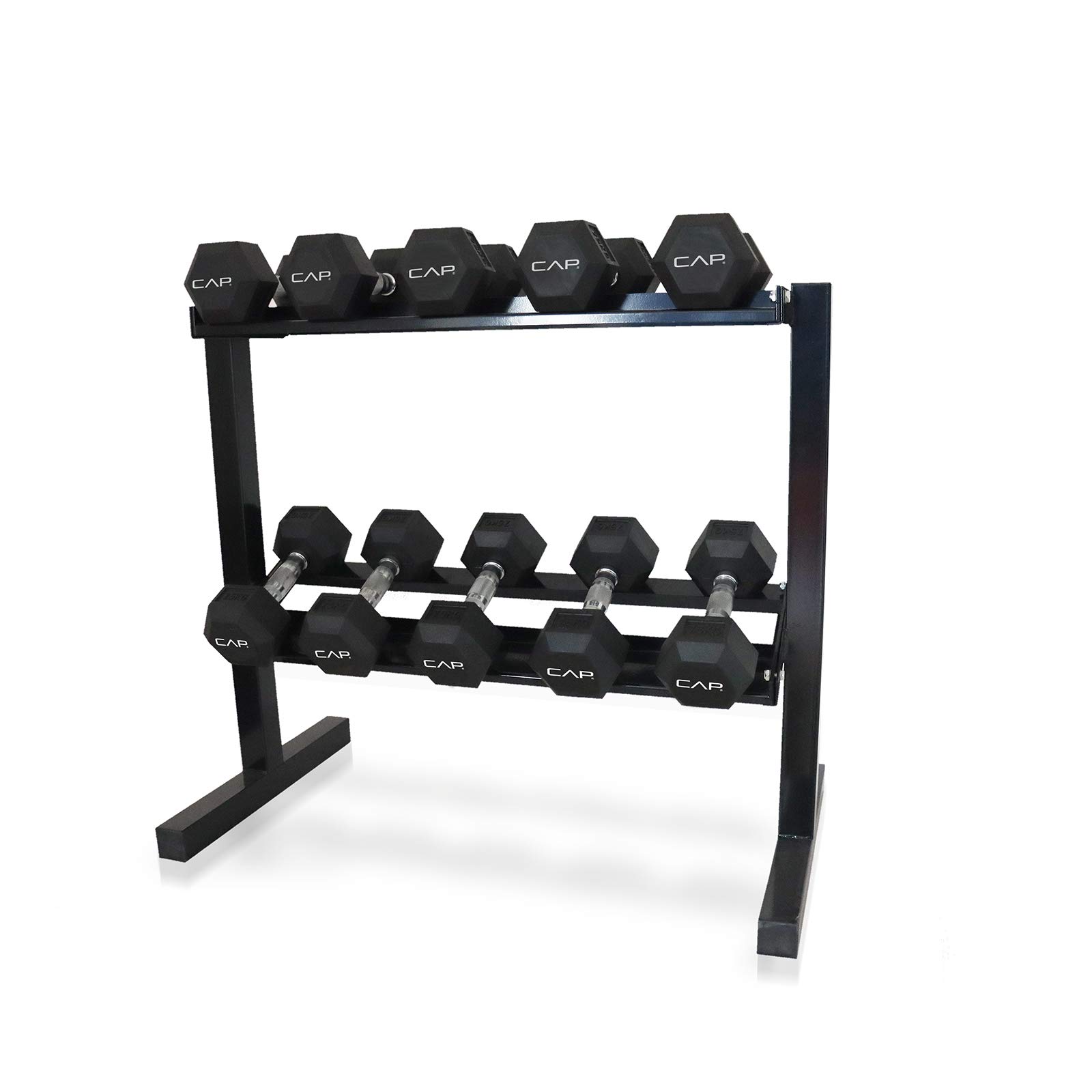 CAP Barbell RK-24D-2J 24” Dumbbell Storage Rack, Black