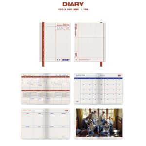 Stray Kids 2021 Seasons Greetings (Incl. Package, Calendar, Diary, Post Card Book, Photocard Set, Roll Sticker, Book Mark Set, Ball Pen, Poster Calendar, Random Instant Photocard)