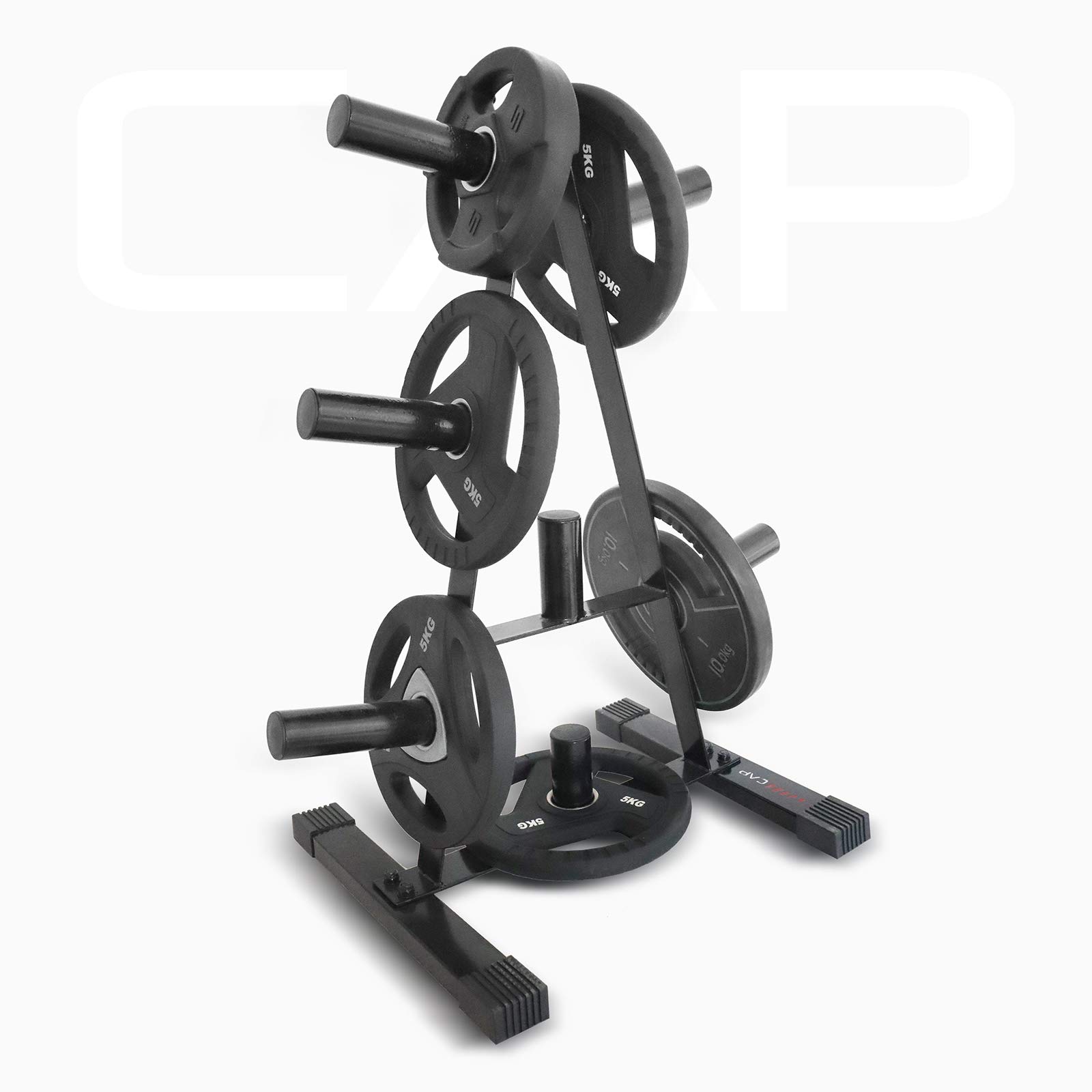 CAP Barbell Olympic 2-Inch Plate Stand, Black (RK-2AJ)