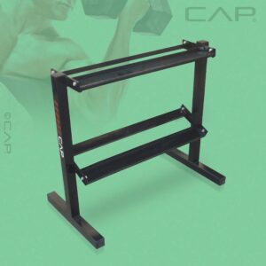 CAP Barbell RK-24D-2J 24” Dumbbell Storage Rack, Black