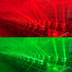 JUNMAN 12x12W RGBW 4 in 1 Football Led Beam Moving Head DJ Disco Stage Wash Light DMX512 13/15 Channels Effect Lighting