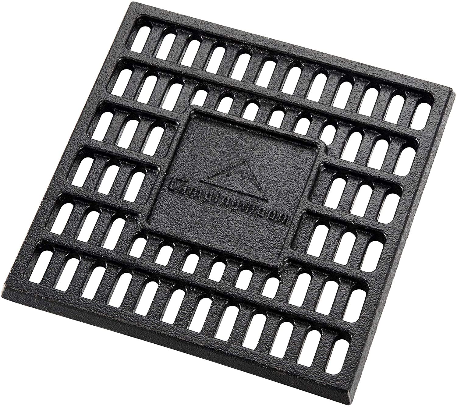 CAMPINGMOON Cast Iron Coal Bed Charcoal Fire Grate 8.27x8.27-inch T-210