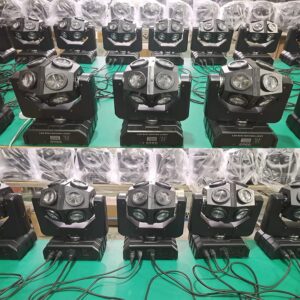 JUNMAN 12x12W RGBW 4 in 1 Football Led Beam Moving Head DJ Disco Stage Wash Light DMX512 13/15 Channels Effect Lighting